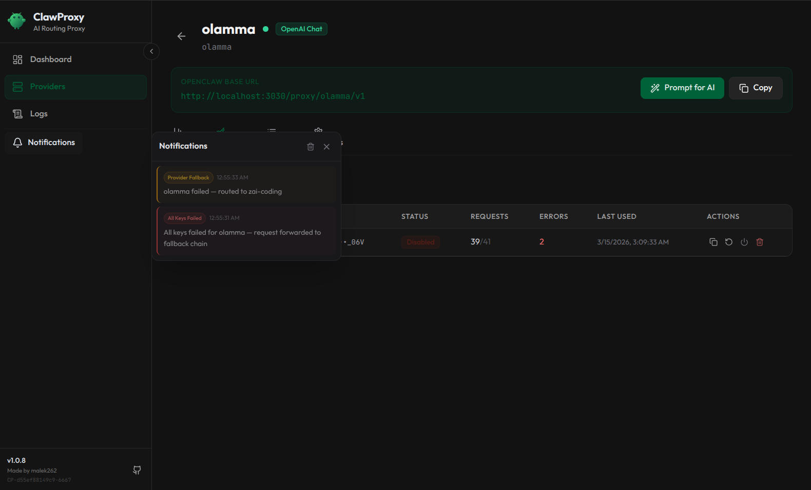 Real-time notifications